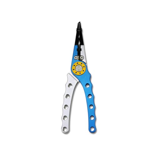 Kisangel Multifunktionale Angelzange Aluminium Köderklemme mit Tungsten Stahl Seitenschneider Ringöffner für Angler Schmal Gezahnte Spitze Stahlseil und Nylonetui Kisangel Multifunktionale Angelzange Aluminium Köderklemme mit Tungsten Stahl Seitenschneider Ringöffner für Angler Schmal Gezahnte Spitze Stahlseil und Nylonetui von Kisangel