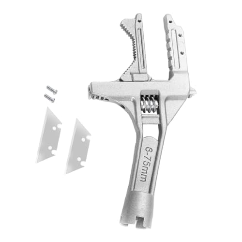 Kisangel Multifunktionaler Armaturenschlüssel aus Langlebiger Legierung Großer Öffnungsbereich Verstellbarer Doppel ende Schraubenschlüssel für Waschbecken Wasserhahn und Badreparatur von Kisangel
