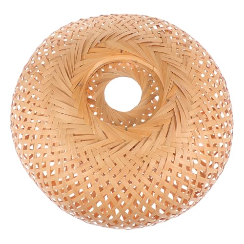 Kisangel Natürlicher Holz Lampenschirm Rustikale Handgewebte Deckenleuchte Lampenabdeckung Langlebig Vielseitig Einsetzbar für Esstisch Wohnzimmer Schlafzimmer Beleuchtung Zubehör Kisangel Natürlicher Holz Lampenschirm Rustikale Handgewebte Deckenleuchte Lampenabdeckung Langlebig Vielseitig Einsetzbar für Esstisch Wohnzimmer Schlafzimmer Beleuchtung Zubehör von Kisangel