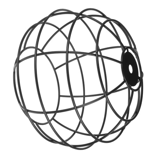 Kisangel Nordischer Retro Lampenschirm aus Robustem Eisen Runder Dekorativer Lampenüberzug Einzigartiger Vintage Lampenschirm Schützender Lampenaufsatz für Pendelleuchten Stilvolles Design von Kisangel