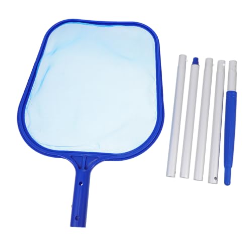Kisangel Pool Skimmer Netz mit Teiliger Aluminiumstange Langlebiges Umweltfreundliches Reinigungsnetz für Garten und Heimbecken Effizienter Laubfänger und Sicher im Gebrauch von Kisangel