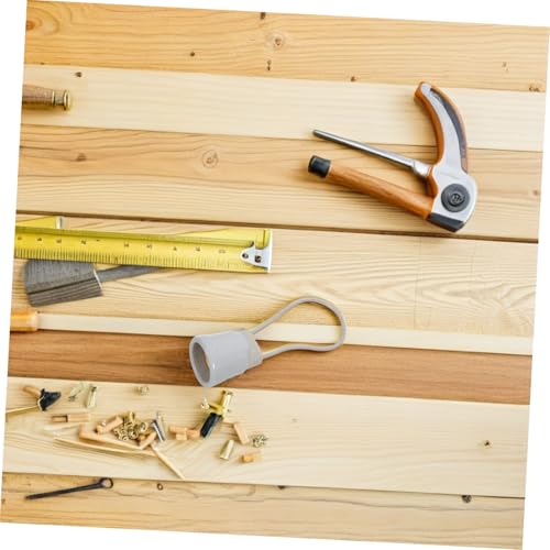 Kisangel Porzellan Lampenfassung mit Verstärktem Keramiksockel Wasserdichter Schraubhalter Hitzebeständig Sicherer Halt für LED Glühbirnen für Haus Bauernhof Outdoor Beleuchtung von Kisangel