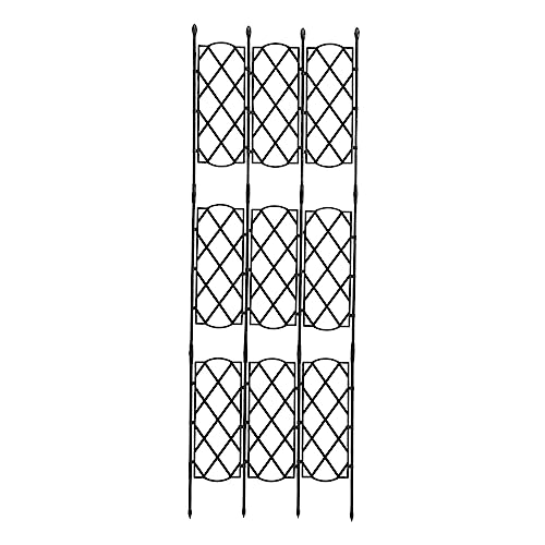 Kisangel Rankgitter Pflanzstütze Wetterfest Robust für Kletterpflanzen Gartennetz Spalier Freistehend Vielseitig für Himbeeren Gemüse und Blumen Draußen von Kisangel