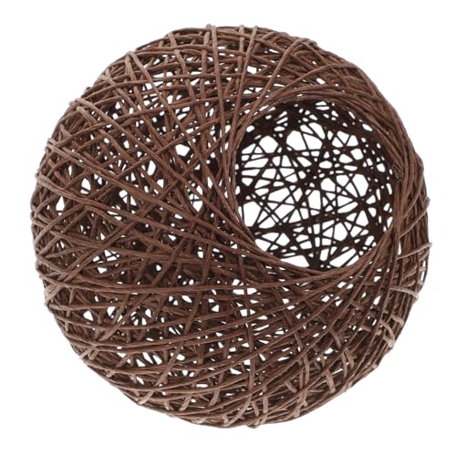 Kisangel Rattan Lampenschirm Ø Dekorativer DIY Lampenschirm für Pendelleuchte Wohnraum Schlafzimmer Büro Naturmaterialien Einfache Montage Warme Lichtatmosphäre von Kisangel