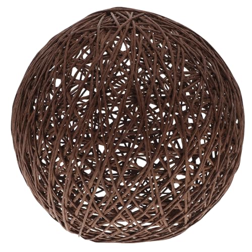 Kisangel Rattan Lampenschirm Vielseitiger Lampenschirm für Tischlampe Deckenleuchte und Wandleuchte Stabile Struktur Sanftes Licht für Wohnzimmer und Schlafzimmer von Kisangel