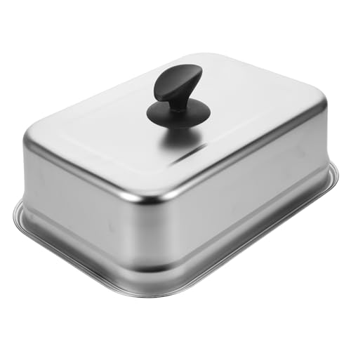 Kisangel Edelstahl-grilldeckel Rechteckige Abdeckhaube Für Grillplatten Grillpfannendeckel Zum Dampfgaren Und Servieren Tellern Vielseitiges Grillzubehör Kisangel Edelstahl-grilldeckel Rechteckige Abdeckhaube Für Grillplatten Grillpfannendeckel Zum Dampfgaren Und Servieren Tellern Vielseitiges Grillzubehör von Kisangel