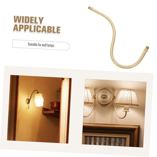 Kisangel Reines Kupfer Gebogenes Lampenrohr Gewindestiel Lampenersatzteil für Wandlampe Pendelleuchte DIY Lampenstiel Ersatz mit Elegantem Design und Einfache Installation von Kisangel