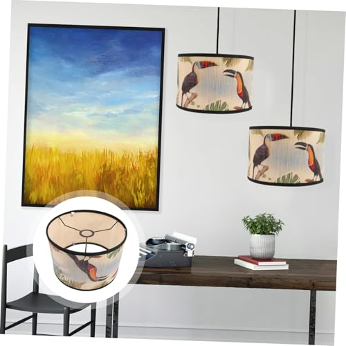 Kisangel Retro Lampenschirm aus Holz mit Eisenrahmen Langlebiger Pendelleuchten Lampenschirm für Wohnzimmer und Schlafzimmer Weiches Licht Stilvolle Japanische Heimdekoration Kisangel Retro Lampenschirm aus Holz mit Eisenrahmen Langlebiger Pendelleuchten Lampenschirm für Wohnzimmer und Schlafzimmer Weiches Licht Stilvolle Japanische Heimdekoration von Kisangel