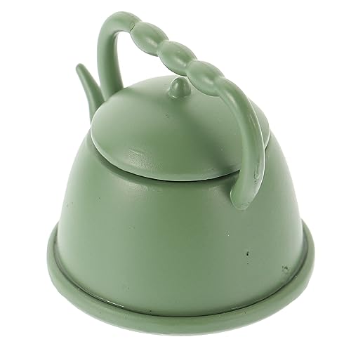 Kisangel Retro-teekannen-ornamente Für Wohnkultur Klein Drinnen Mit Miniatur-teekannen Mini- Teekessel Ornament Ornament Teekessel Herdplatte Metall Green von Kisangel