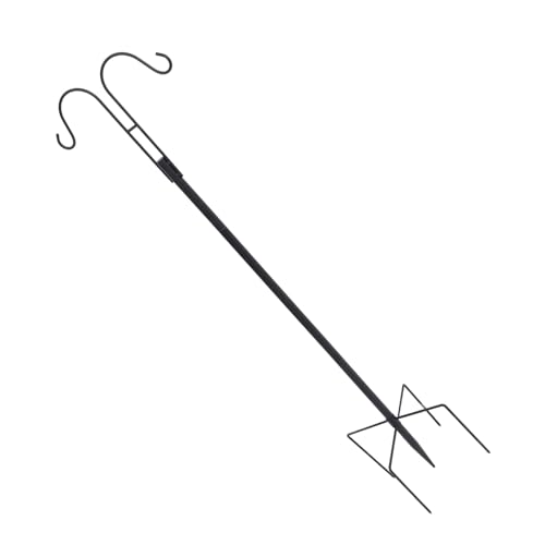 Kisangel Robuster Hoher Schäferhaken aus Eisen mit Doppelhaken Wetterfester Gartenstab für Laternen Pflanzkörbe Vogelfutterspender Vielseitiger Metall Gartenstecker für Terrasse und Balkon Kisangel Robuster Hoher Schäferhaken aus Eisen mit Doppelhaken Wetterfester Gartenstab für Laternen Pflanzkörbe Vogelfutterspender Vielseitiger Metall Gartenstecker für Terrasse und Balkon von Kisangel
