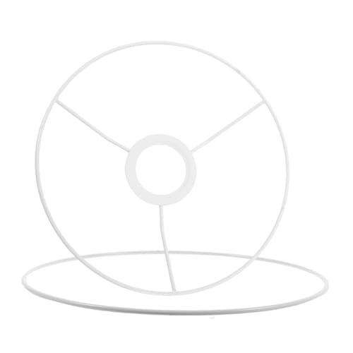 Kisangel Runder Lampenschirmrahmen aus Robustem DIY Lampenschirmhalter für Lampenfassung Stabiler Vintage Lampenschirmring Ø für Tisch Steh Hängelampen Vielseitig Einsetzbar von Kisangel