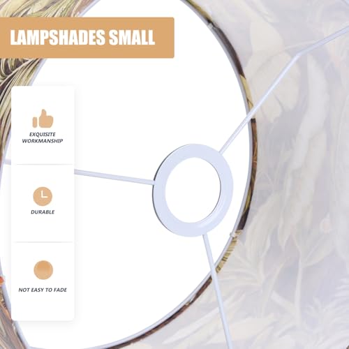 Kisangel Rustikaler Lampenschirm aus Stoff Abnehmbarer Lampenschirm für Tischlampen Wandlampen und Kronleuchter Tropischer Regenwald motiv Eigenverpackt Dekorativ und Schlicht für von Kisangel