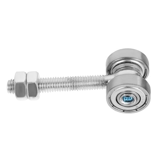 Kisangel Schiebetür Laufrolle Doppel rad Stahl Tragkraft Trolley mit Doppellager für Glasschiebetüren Vitrinen Schränke Möbel Zubehör von Kisangel