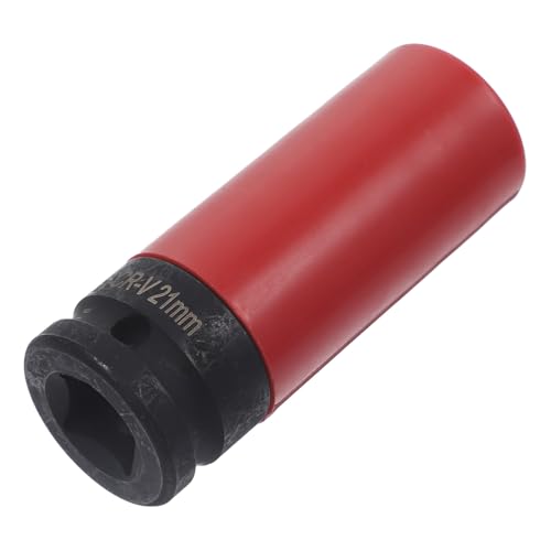 Kisangel Schlagschrauber Stecknuss aus Hochfestem Tiefe Schlagnuss Steckdose für Radmuttern Verschleißfest und Rissbeständig Geeignet für Auto Maschinenbau von Kisangel