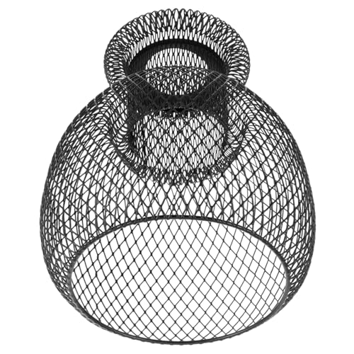 Kisangel Schwarzer Eisen draht Lampenschirm Pendelleuchte Lampenschutz für Decken Wandleuchten DIY Lichtschutz Langlebig Dekorativ Geeignet für Küche Schlafzimmer Wohnzimmer Kisangel Schwarzer Eisen draht Lampenschirm Pendelleuchte Lampenschutz für Decken Wandleuchten DIY Lichtschutz Langlebig Dekorativ Geeignet für Küche Schlafzimmer Wohnzimmer von Kisangel