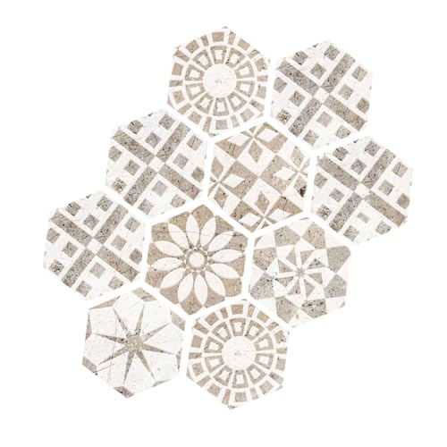 Kisangel Selbstklebende Fliesenaufkleber PVC Rutschfest Boden Wandfliesen Sticker für Bad Küche Wohnzimmer von Kisangel