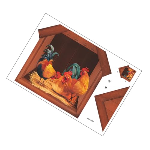 Kisangel Selbstklebendes Hühner Wandtattoo aus PVC Lebendige und Langlebige Tier Wanddekoration für Wohnzimmer und Kinderzimmer Einfach zu Kleben und Rückstandsfrei Entfernbar Rustikales Kisangel Selbstklebendes Hühner Wandtattoo aus PVC Lebendige und Langlebige Tier Wanddekoration für Wohnzimmer und Kinderzimmer Einfach zu Kleben und Rückstandsfrei Entfernbar Rustikales von Kisangel