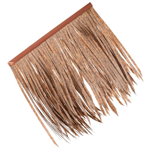 Kisangel Simuliertes Strohdach Feuerhemmendes Künstliches Reetdach für Garten Wetterbeständig DIY Dekoration Realistische Optik für Gartenhäuschen und Landschaftsbau von Kisangel