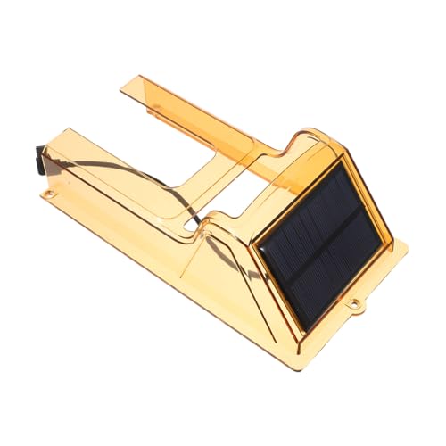 Kisangel Solarbetriebener Wetterfester Türklingelschutz mit Regen Sonnenschutz Wetterbeständiger Schutz für Zutrittskontrollsysteme Braune Abdeckung für Visuelle Türklingel Energiesparend von Kisangel