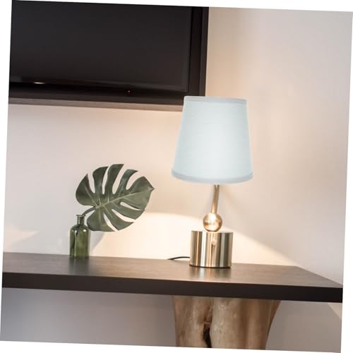 Kisangel Stoff Lampenschirm Hellblau für Tisch Wandleuchten Leichtes Einfach zu Installierendes Lampenabdeckung für Haushalt und Hotel Schützt vor Direktlicht Dekorativ und Vielseitig von Kisangel