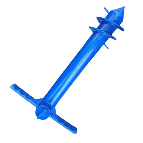 Kisangel Strapazierfähiger Strand Sonnenschirmständer aus Kunststoff Stabiler Garten Schirmhalter mit Vier Befestigungspunkten Einfacher Aufbau Geeignet für Strand und Gartenschirme von Kisangel