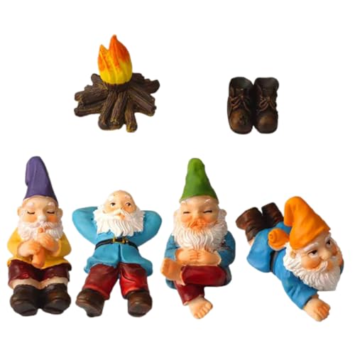 Kisangel Teiliges Gartenzwerg Langlebigem Resin Lustige Miniatur GNOME für Außen Kreative Dekofiguren für Garten und Außenbereich Detailreiche Handwerkskunst Gartendekoration Kisangel Teiliges Gartenzwerg Langlebigem Resin Lustige Miniatur GNOME für Außen Kreative Dekofiguren für Garten und Außenbereich Detailreiche Handwerkskunst Gartendekoration von Kisangel
