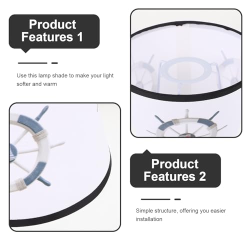 Kisangel Tischlampenschirm aus Stoff Ersatz lampenschirm für Steh Nachttischlampen Stabile Struktur Einfache Montage Dekorative Abdeckung für Wohnzimmer und Büro von Kisangel
