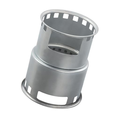 Kisangel Tragbarer Outdoor holzofen aus Edelstahl Energiesparender Windresistenter Campingkocher für Picknick Wandern Familienaktivitäten Sicheres Kochgeschirr mit Split Design Mattweiß Kisangel Tragbarer Outdoor holzofen aus Edelstahl Energiesparender Windresistenter Campingkocher für Picknick Wandern Familienaktivitäten Sicheres Kochgeschirr mit Split Design Mattweiß von Kisangel