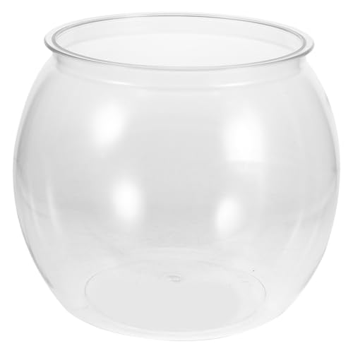 Kisangel Kleines Transparentes Aquarium Aus Kunststoff Für Goldfische Tragbar Und Kompakt Für Schreibtisch Büro Oder Heimgebrauch von Kisangel