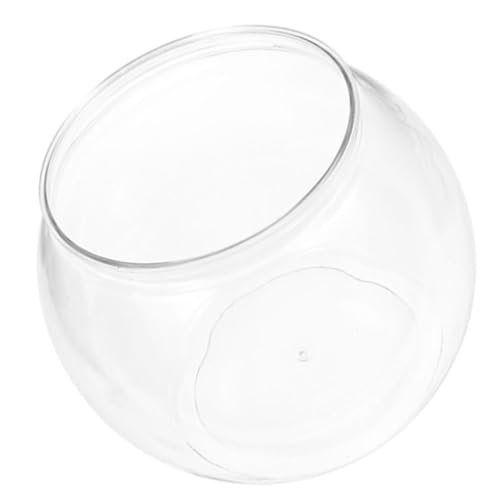 Kisangel Transparenter Kleiner Fischbehälter aus Langlebigem Kunststoff Runde Form Vielseitig für Goldfische Schildkröten und Kleine Reptilien Dekoratives Aquarium für Schreibtisch und Kisangel Transparenter Kleiner Fischbehälter aus Langlebigem Kunststoff Runde Form Vielseitig für Goldfische Schildkröten und Kleine Reptilien Dekoratives Aquarium für Schreibtisch und von Kisangel