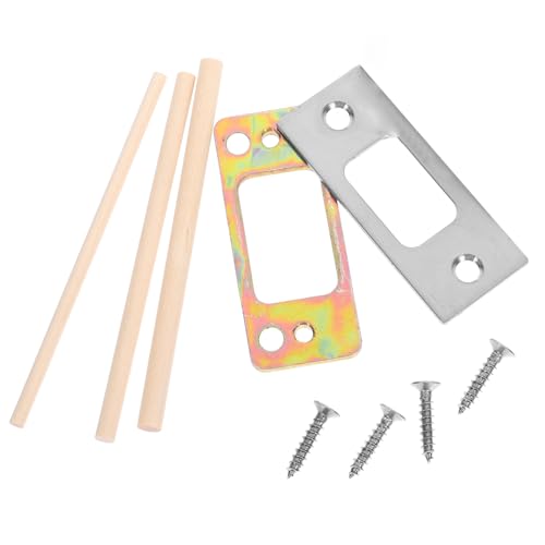 Kisangel Tür riegelverstärkungsplatte aus Edelstahl mit Doppelter Stahlführung für Holztüren Inklusive Montagezubehör Langlebige Türschloss schlagplatte für Sichere Türverriegelung Kisangel Tür riegelverstärkungsplatte aus Edelstahl mit Doppelter Stahlführung für Holztüren Inklusive Montagezubehör Langlebige Türschloss schlagplatte für Sichere Türverriegelung von Kisangel