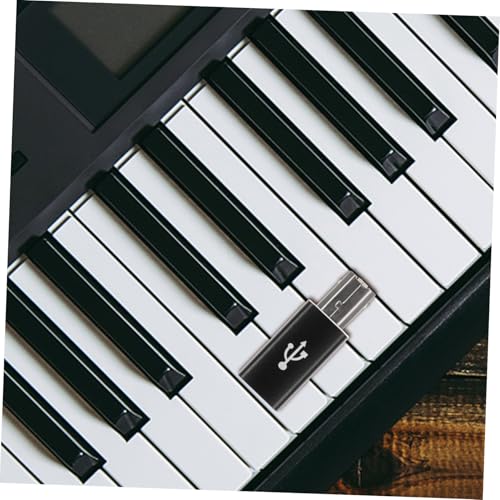 Kisangel Type C USB Adapter für Piano und Drucker Kompakter Midi Stecker Langlebiges Metallgehäuse Einfache Plug And Play Verbindung Kompatibel mit Elektrischen Musikinstrumenten und von Kisangel