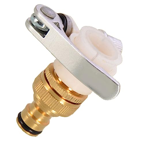 Kisangel Universeller Messing Wasserhahn Adapter Gewinde Schnellkupplung für Waschmaschine Garten Küchenwasseranschluss Rostfrei Dicht und Langlebig von Kisangel