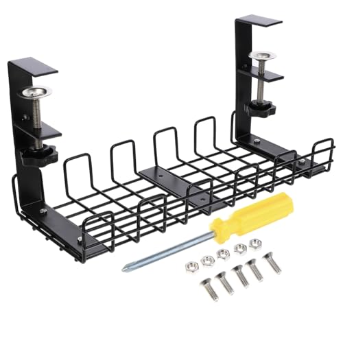 Kisangel Untertisch Kabelablage aus Stabilem Eisen Langlebiger Kabel Organizer für Bürotische Praktisches Kabelmanagement Kabelaufbewahrungsschrank für Kabel und Steckdosenleisten Kisangel Untertisch Kabelablage aus Stabilem Eisen Langlebiger Kabel Organizer für Bürotische Praktisches Kabelmanagement Kabelaufbewahrungsschrank für Kabel und Steckdosenleisten von Kisangel