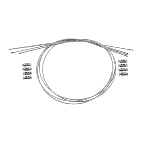 Kisangel Verstellbares Stahlseil Aufhängeset für Gepäck und Bilderrahmen Selbstsicherndes Drahtseil mit Querhaltern Robust und Flexibel für Reisekoffer und Wäscheleine Kisangel Verstellbares Stahlseil Aufhängeset für Gepäck und Bilderrahmen Selbstsicherndes Drahtseil mit Querhaltern Robust und Flexibel für Reisekoffer und Wäscheleine von Kisangel