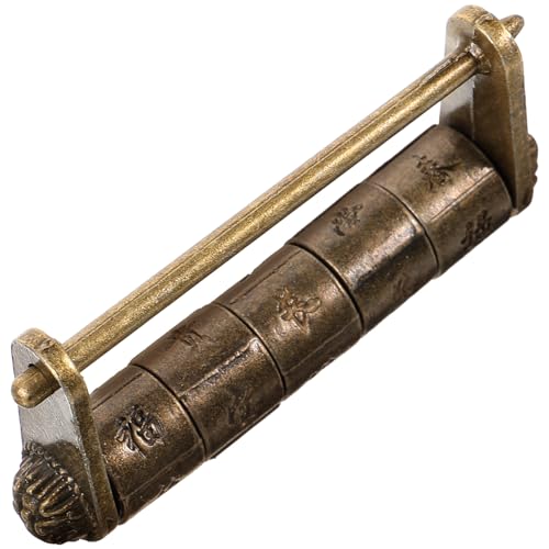 Kisangel Vintage Chinesisches Text zahlenschloss Metall Klein Robust für Schrank Schmuckkasten Passwort Sichere und Dekorative Alte Stil Kombination für Schublade Holzbox Kisangel Vintage Chinesisches Text zahlenschloss Metall Klein Robust für Schrank Schmuckkasten Passwort Sichere und Dekorative Alte Stil Kombination für Schublade Holzbox von Kisangel