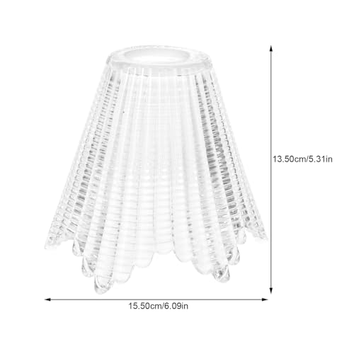 Kisangel Vintage Glas Lampenschirm Ersatz Glas Lampenabdeckung Klar Smooth für Decken Wandleuchte Dekorative Lichtabdeckung für Hotel Restaurant Stilvolle Beleuchtung und Heimdekoration von Kisangel