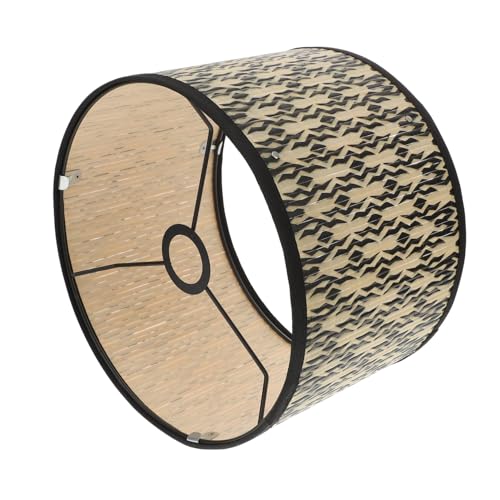 Kisangel Vintage Lampenschirm Deckenleuchte aus hochwertigem Naturmaterial Dekorativer Lampenschirm für natürliche warme Beleuchtung Langlebig Geeignet für Wohnzimmer und Schlafzimmer von Kisangel