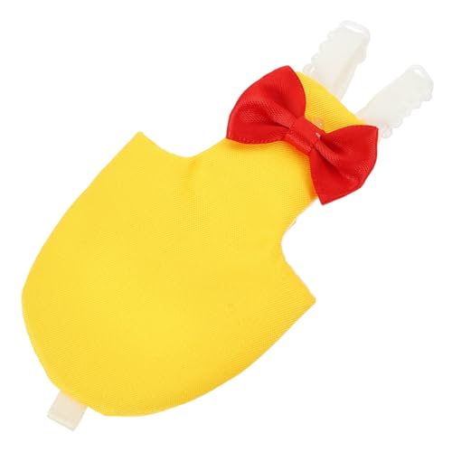 Kisangel Vogelwindel für Papageien aus Atmungsaktivem Baumwollstoff Leicht und Bequem Modischer Fluganzug mit Schönem Muster Waschbar Geeignet für Wellensittiche und Tauben Leuchtend Gelb von Kisangel