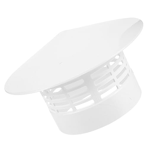 Kisangel Wetterfeste PVC Schornsteinkappe Pilzform Regen und Windschutz Dachlüftungskappe mit Einfachem Montagekonzept für Kamin und Belüftungssysteme Robust und Vielseitig Einsetzbar von Kisangel