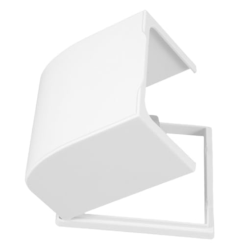 Kisangel Wetterfeste Steckdosenabdeckung Modell Schutzbox mit Erhöhtem Ausgangsloch Weiß Wetterfester Schutz für Außensteckdosen Sichere Abdeckung für Schuko stecker Einfache Montage von Kisangel