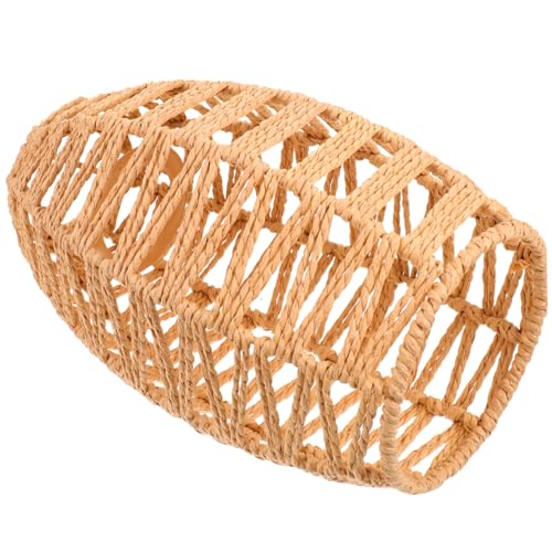 Kisangel Woven Lampenschirm aus Papierseil Chinesischer Stil Deckenleuchte Lampenabdeckung Runde Form Geeignet für Wohnzimmer Schlafzimmer Restaurant Dekoration von Kisangel