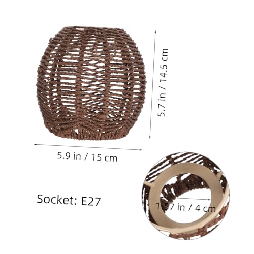 Kisangel Woven Rattan Lampenschirm Deckenleuchte im Chinesischen Stil Handgefertigt Langlebig Elegantes Design für Wohnzimmer Esszimmer Hotel und Restaurant Dekorative Hängelampe Braun Kisangel Woven Rattan Lampenschirm Deckenleuchte im Chinesischen Stil Handgefertigt Langlebig Elegantes Design für Wohnzimmer Esszimmer Hotel und Restaurant Dekorative Hängelampe Braun von Kisangel