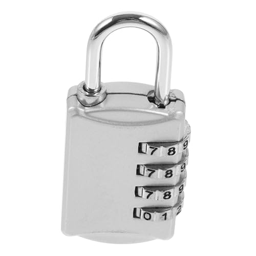 Kisangel Zahlenschloss mit Tastensperre Zahlencode Vorhängeschloss aus Zinklegierung Robustes Sicherheitsschloss für Fitnessstudio Außentore Schränke und Werkzeugkästen Wetterfest und von Kisangel