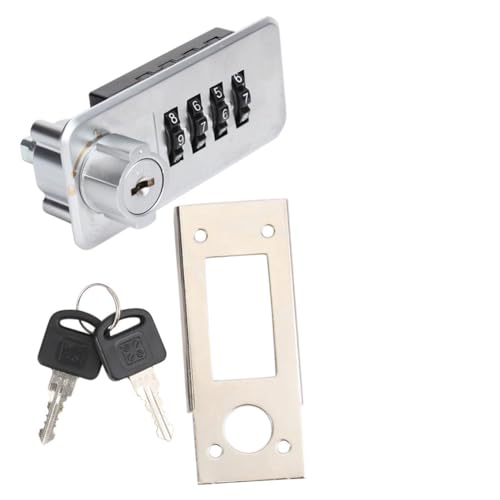 Kisangel Zinklegierung Camlock Zahlenschloss Stelligem Drehcode Widerstandsfähige Verriegelung für Schränke Einfache Montage Geeignet für Briefkästen und Aufbewahrungsschränke von Kisangel
