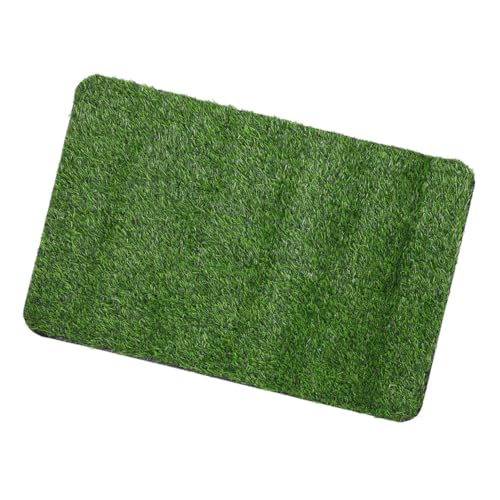 Kisangel rutschfeste Kunstrasen Türmatte Outdoor Wasserdichter Künstlicher Gras Teppich Robustes Turf Bodenpad für Eingangsbereich Balkon Garten Dekorative Pflegeleichte Fußmatte von Kisangel