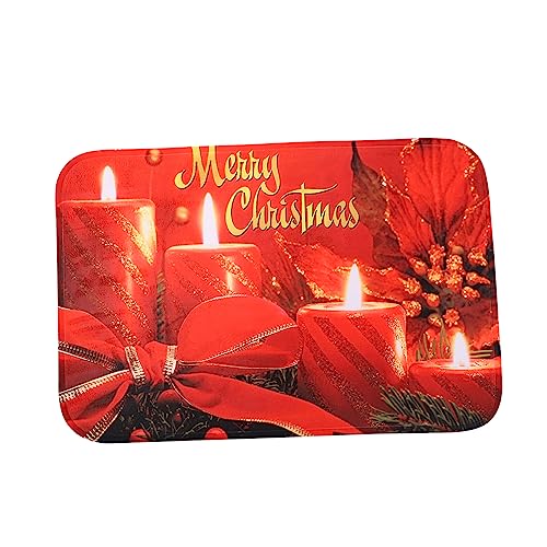 Kisangel rutschfeste Weihnachts Fußmatte für Schlafzimmer und Eingangsbereich Dekorativer Teppich mit Fröhlichen Mustern Rutschfester Unterseite für Wohnzimmer Flur und Küche Kisangel rutschfeste Weihnachts Fußmatte für Schlafzimmer und Eingangsbereich Dekorativer Teppich mit Fröhlichen Mustern Rutschfester Unterseite für Wohnzimmer Flur und Küche von Kisangel