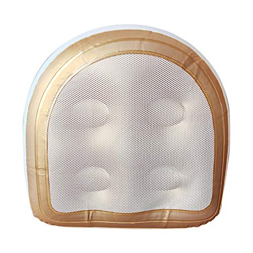 Kisbeibi Aufblasbarer Whirlpool-Sitz, multifunktionaler Spa-Sitz, mit Saugnäpfen, PVC-Spa-Kissen für Hot Spa & Rest (Gold) von Kisbeibi