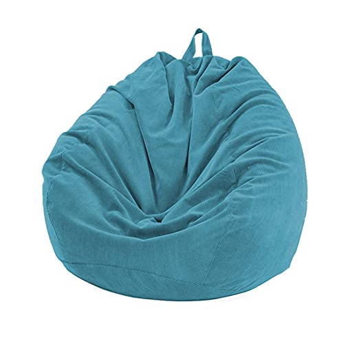 Kisbeibi Sitzsack-Stuhlbezug nur ohne Füllung, waschbarer, ultraweicher Cord-Sitzsack zur Aufbewahrung von Stofftieren und Memory-Schaum-Sitzsäcke für Erwachsene, Kinder, Jugendliche von Kisbeibi