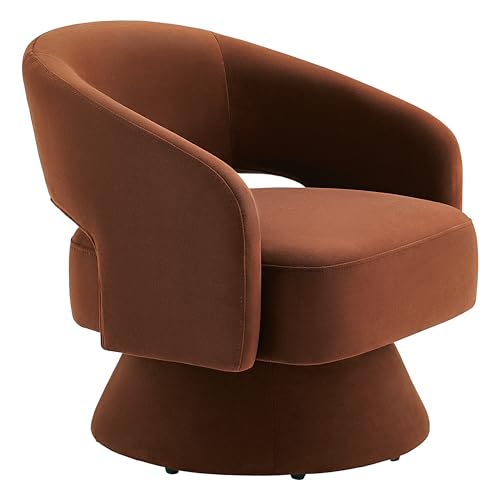 Kislot Swivel Accent Chair Armchair, FSC Certified Fabric Barrel Chair for Living Room Bedroom von KISLOT